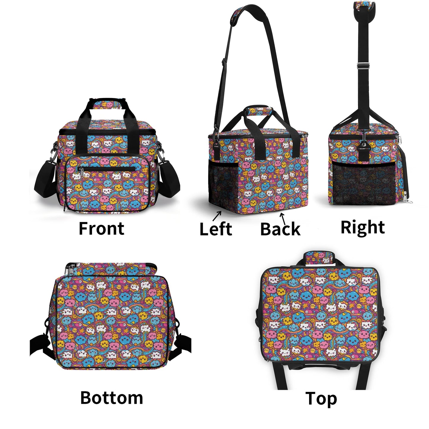 Squishy Clouds Insulated Leakproof Cooler Bag Lunch Box