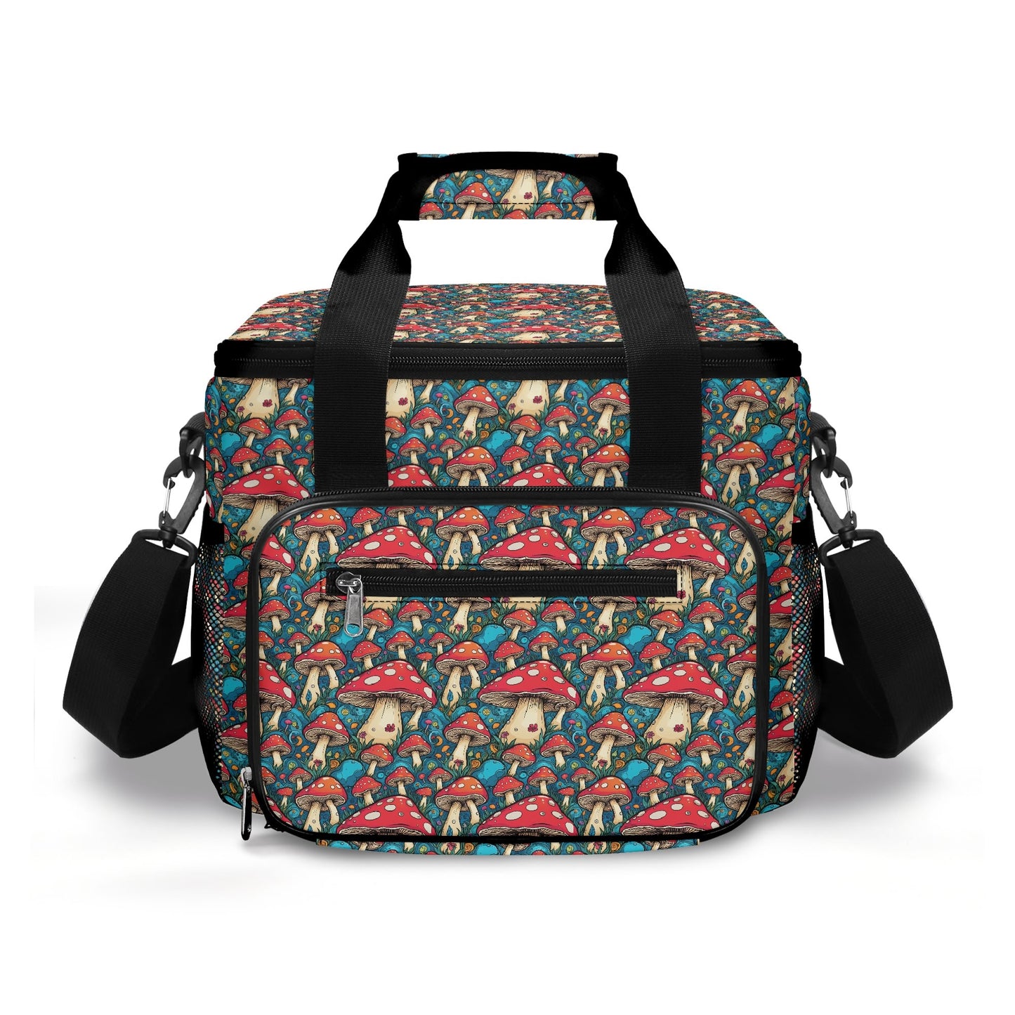 Deathcap Mushroom Insulated Leakproof Cooler Bag Lunch Box
