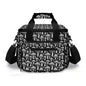 Black and White Mushrooms Insulated Leakproof Cooler Bag Lunch Box