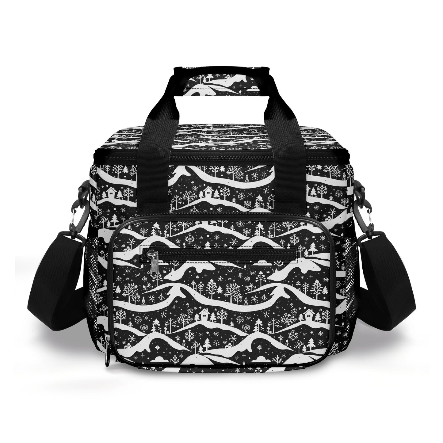 Winter Town Insulated Leakproof Cooler Bag Lunch Box