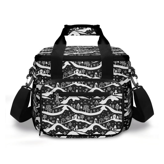 Winter Town Insulated Leakproof Cooler Bag Lunch Box