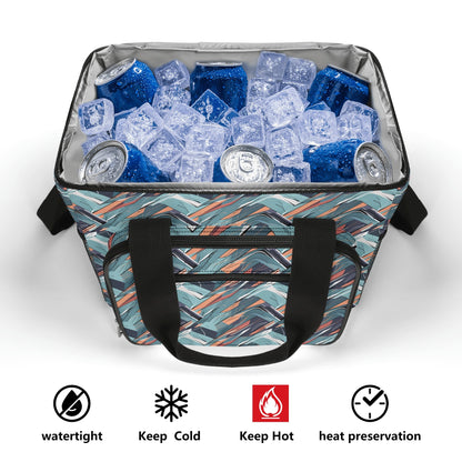 Abstract Breeze Insulated Leakproof Cooler Bag Lunch Box