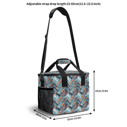 Abstract Breeze Insulated Leakproof Cooler Bag Lunch Box