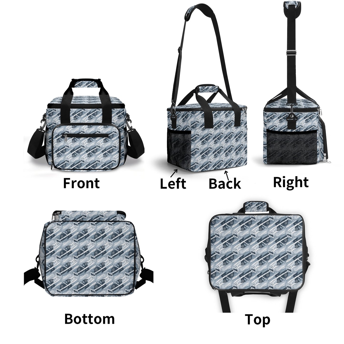 Blue Wind Insulated Leakproof Cooler Bag Lunch Box
