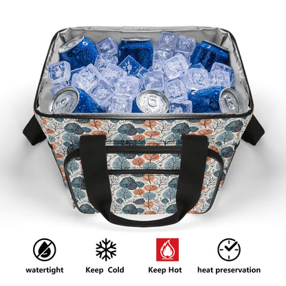 Freezing Leaves Insulated Leakproof Cooler Bag Lunch Box