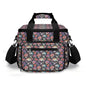 Pastel Floral and Skulls Insulated Leakproof Cooler Bag Lunch Box