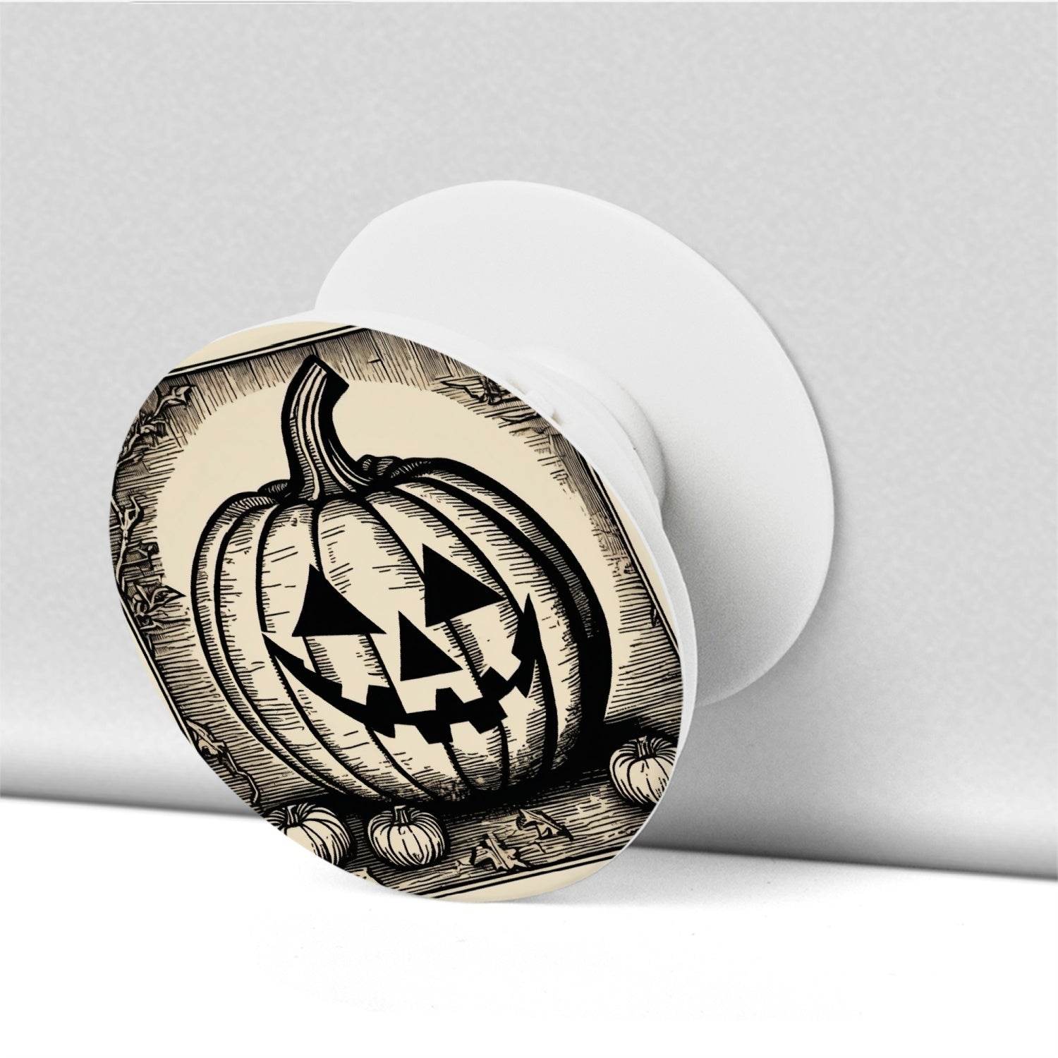 Jack-O-Lantern Pop Socket Collapsible Grip And Stand for Phones & Tablets - DeRose Seasonal