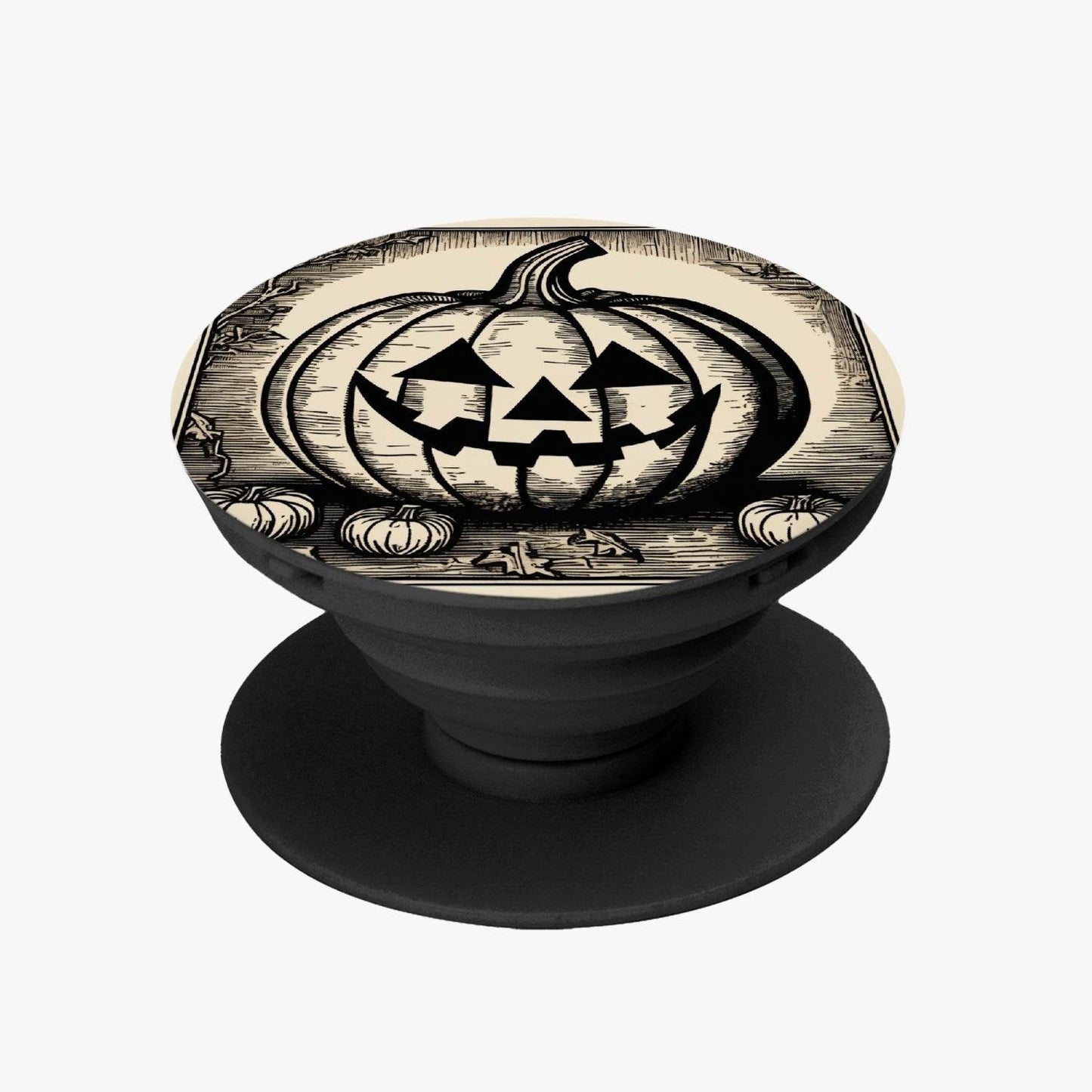 Jack-O-Lantern Pop Socket Collapsible Grip And Stand for Phones & Tablets - DeRose Seasonal