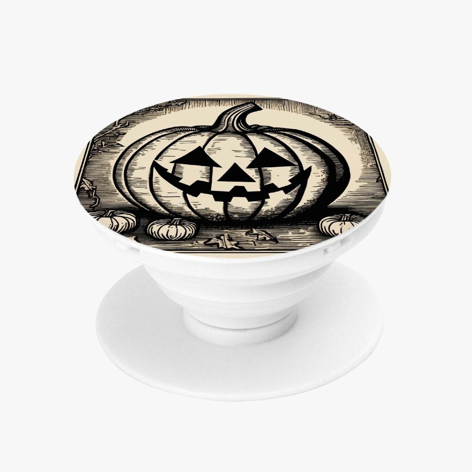Jack-O-Lantern Pop Socket Collapsible Grip And Stand for Phones & Tablets - DeRose Seasonal