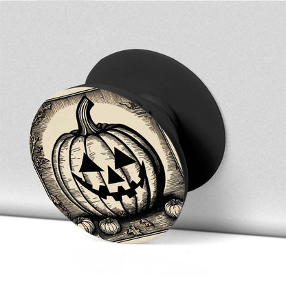 Jack-O-Lantern Pop Socket Collapsible Grip And Stand for Phones & Tablets - DeRose Seasonal