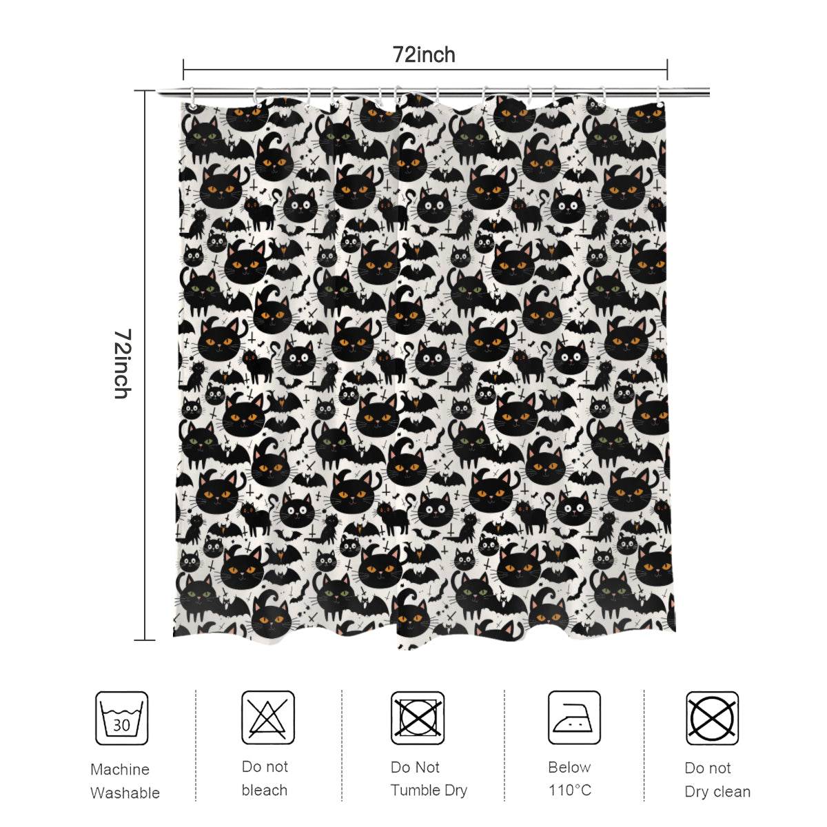 Crazy Cat Lady Bathroom Four-Piece Set(Shower Curtain + Toilet Cover Mat + Toilet Foot Mat + Floor Mat)| Polyester - DeRose Seasonal