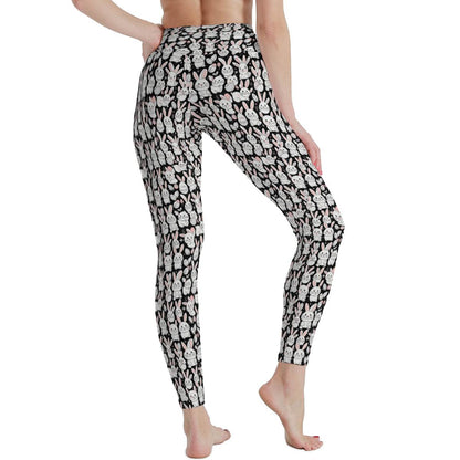 Cute Bunny Women's Polyester Yoga pants Leggings - DeRose Seasonal