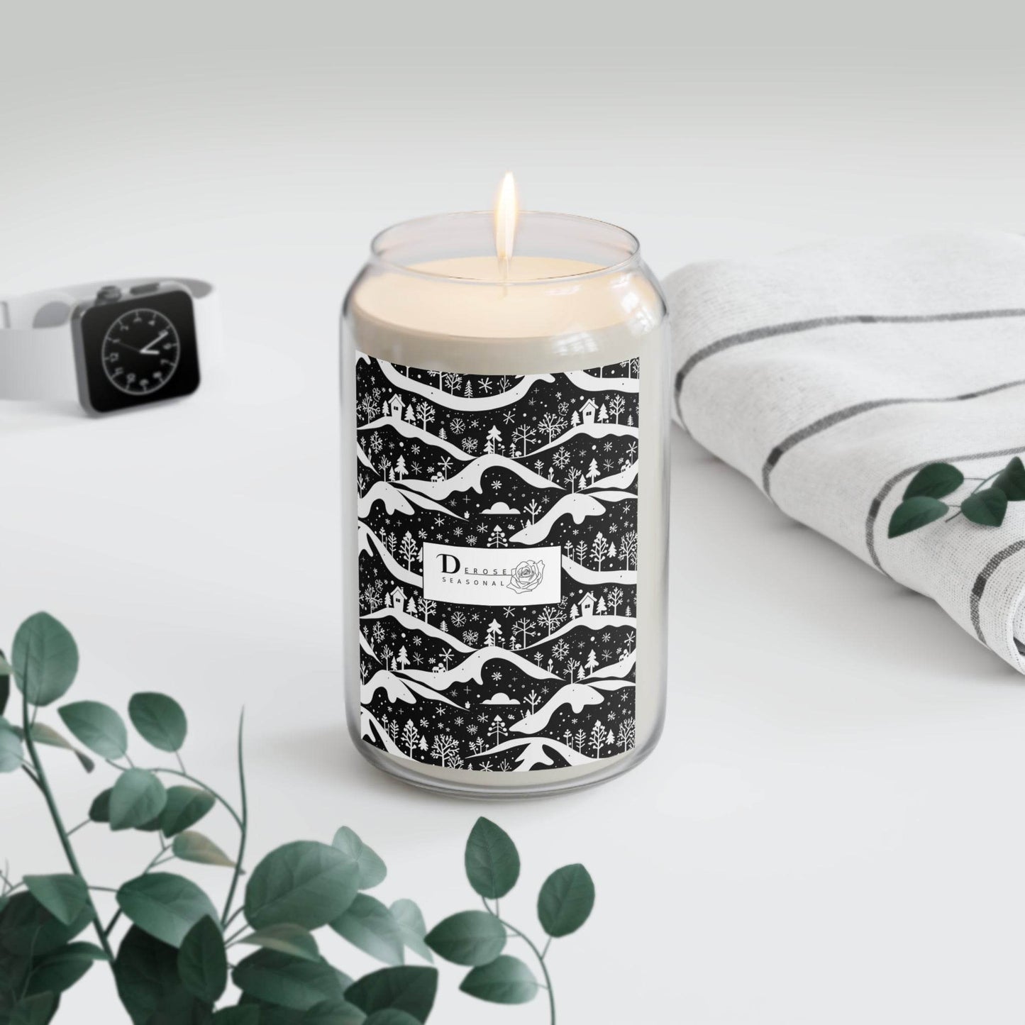 Winter Town Seasonal Vanilla Bean Candle - DeRose Seasonal