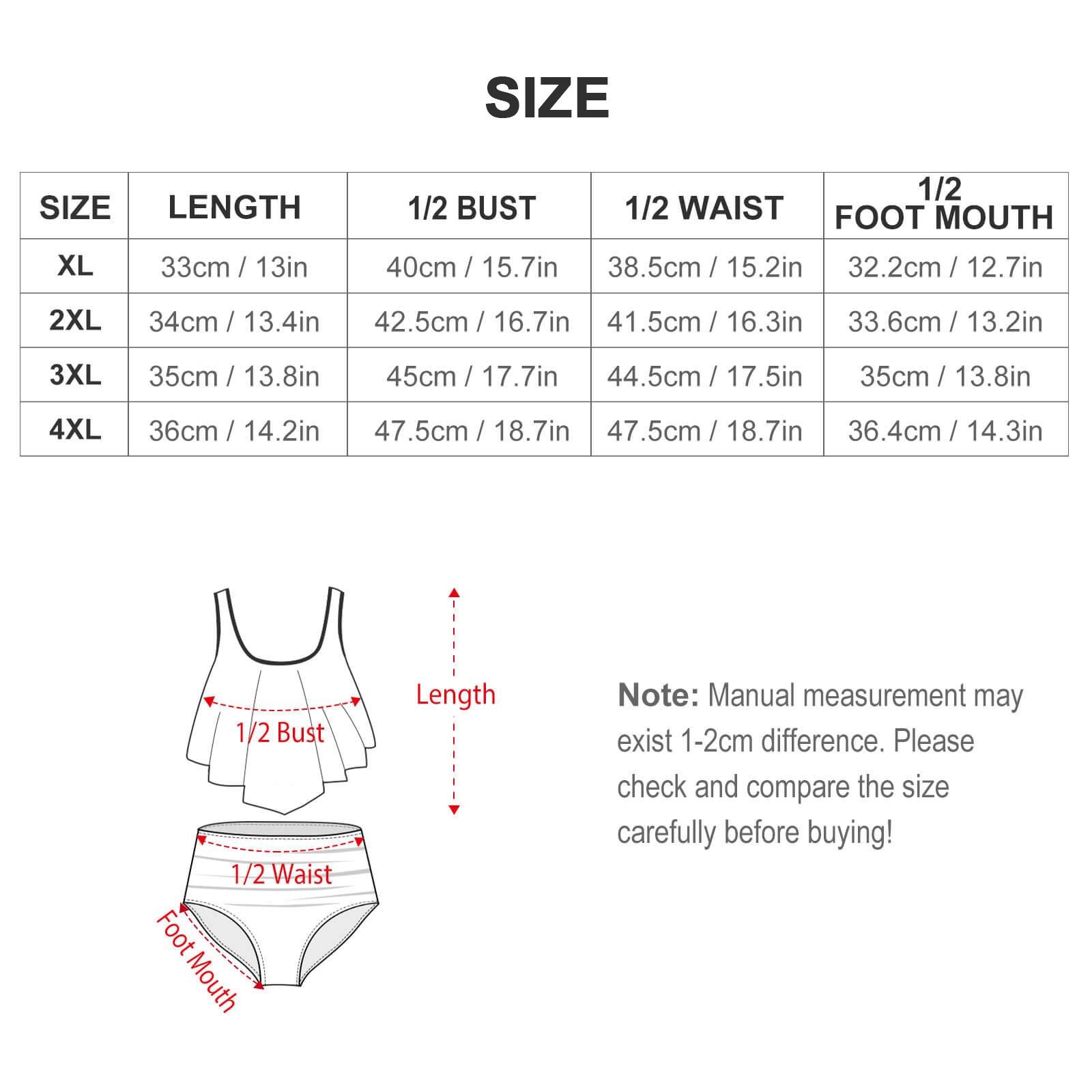 Plus Size Women's Ocean Lines Two-piece Swimsuit - DeRose Seasonal