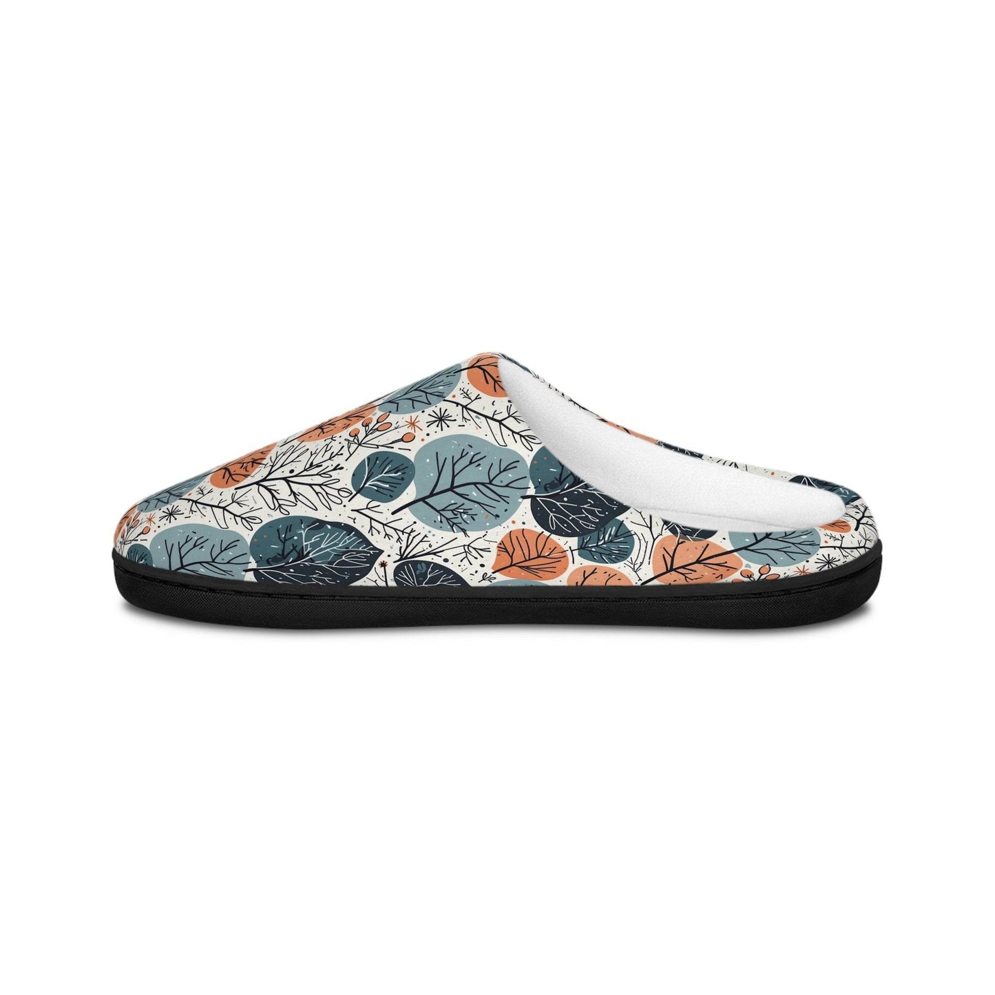 Freezing Leaves Men's Indoor Slippers - Perfect for Relaxing at Home - DeRose Seasonal