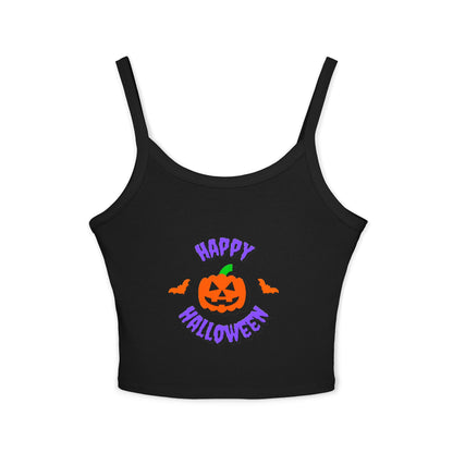 Happy Halloween Womens Spaghetti Strap Tank Top
