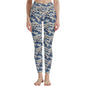 Abstract Waves Women's Polyester Yoga pants Leggings - DeRose Seasonal