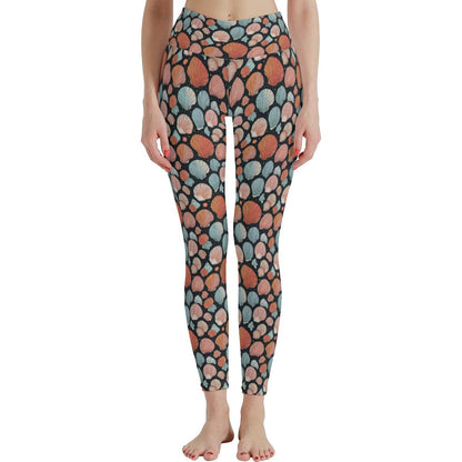 Big Shells Women's Polyester Yoga pants Leggings - DeRose Seasonal