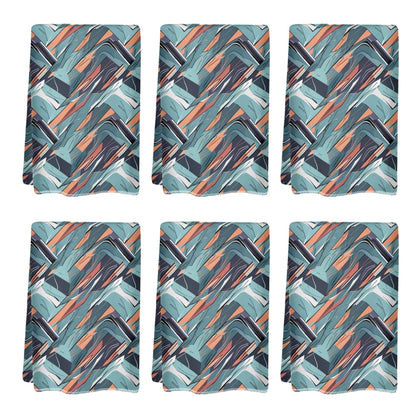 Abstract Breeze Hand Towels (6 Pcs) - DeRose Seasonal