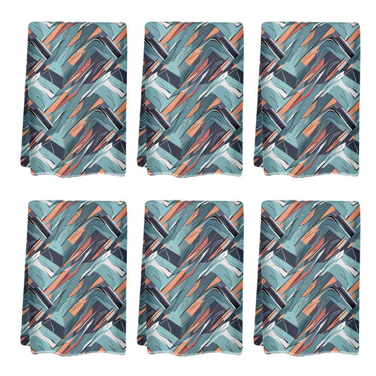 Abstract Breeze Hand Towels (6 Pcs) - DeRose Seasonal