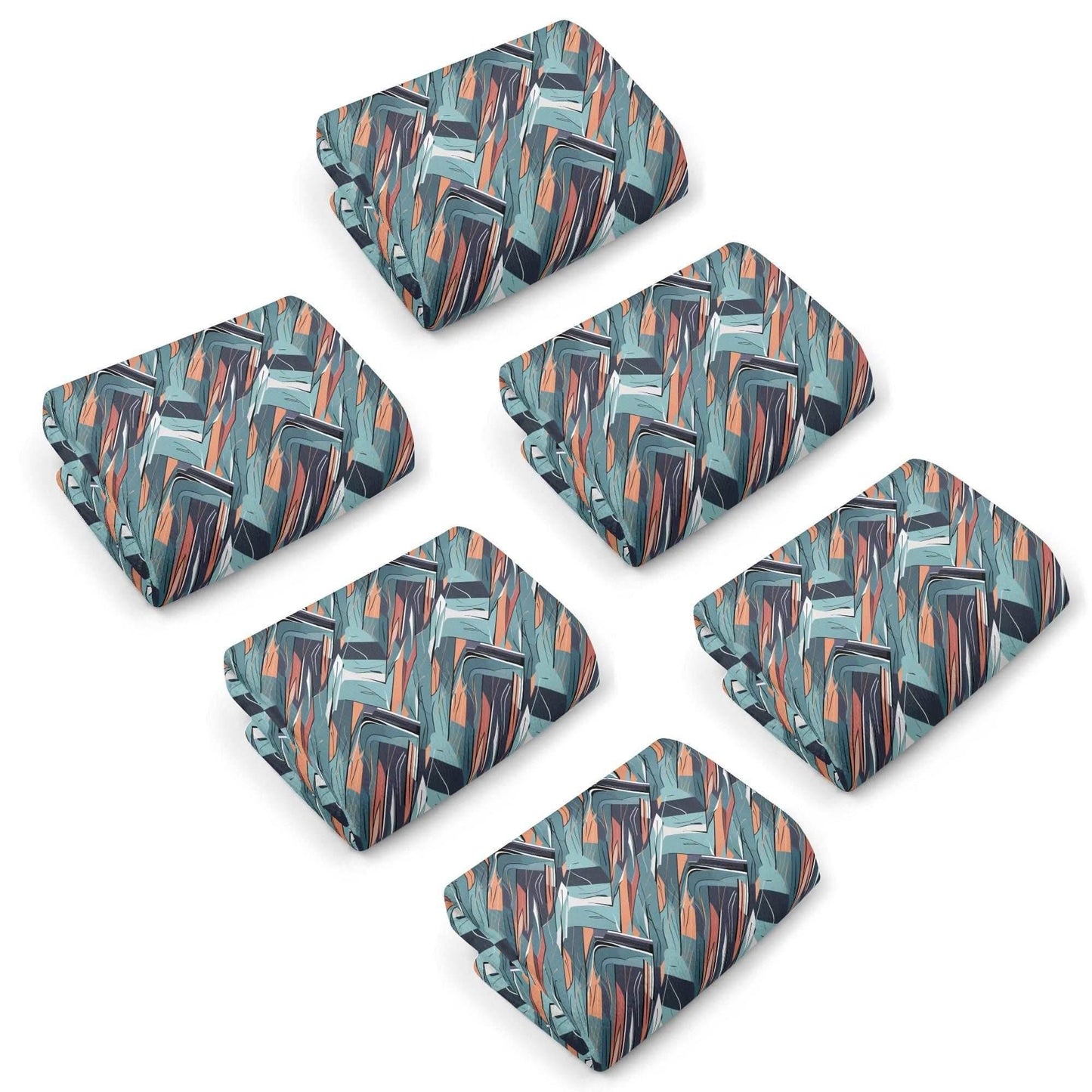 Abstract Breeze Hand Towels (6 Pcs) - DeRose Seasonal