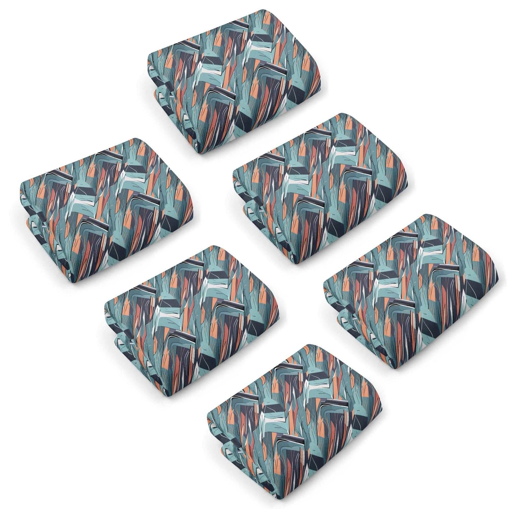 Abstract Breeze Hand Towels (6 Pcs) - DeRose Seasonal