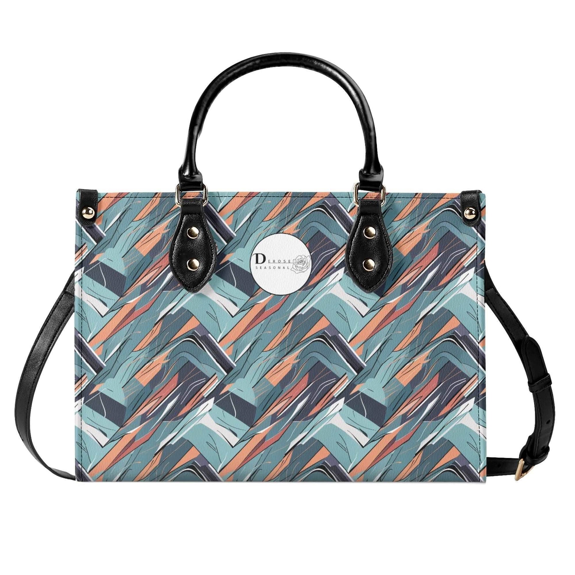 Abstract Breeze Luxury Women Leather Handbag (3 sizes) - DeRose Seasonal