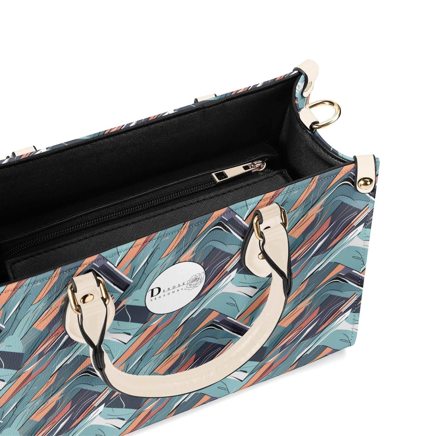 Abstract Breeze Luxury Women Leather Handbag (3 sizes) - DeRose Seasonal
