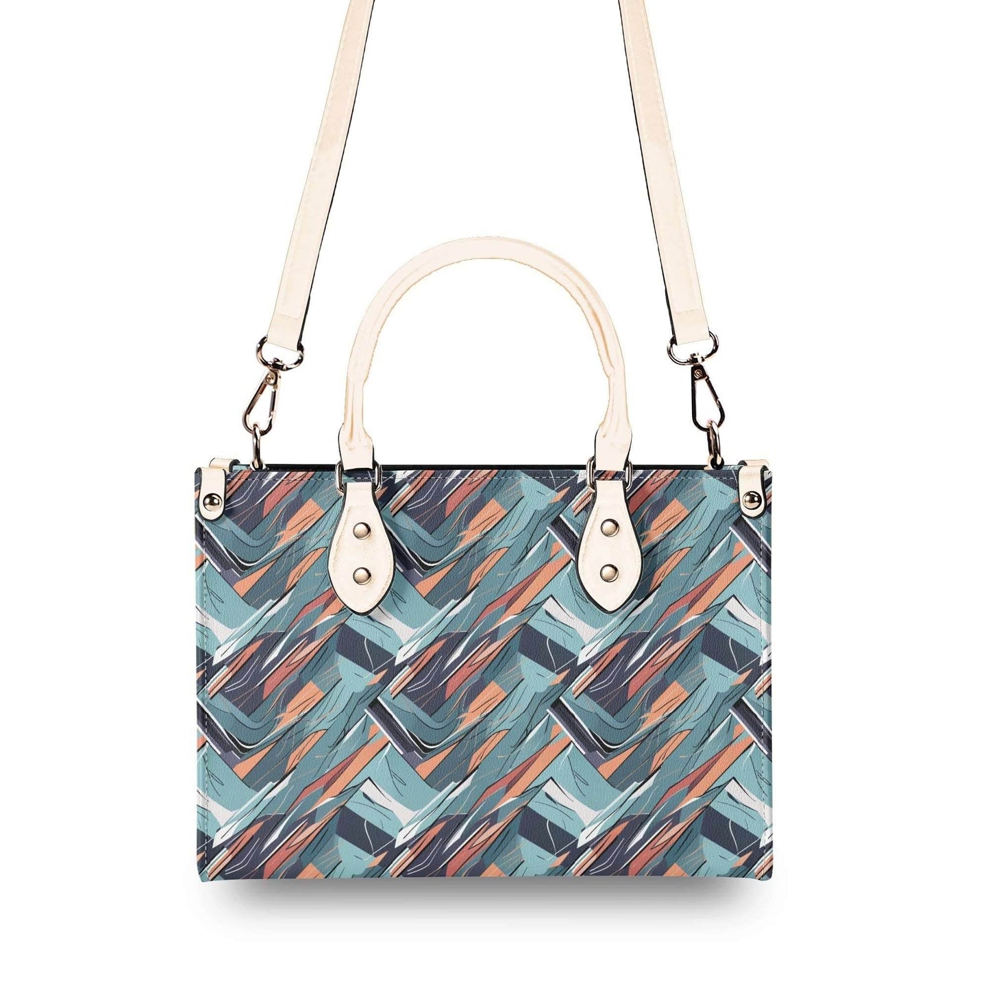 Abstract Breeze Luxury Women Leather Handbag (3 sizes) - DeRose Seasonal