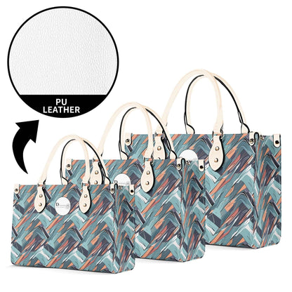 Abstract Breeze Luxury Women Leather Handbag (3 sizes) - DeRose Seasonal