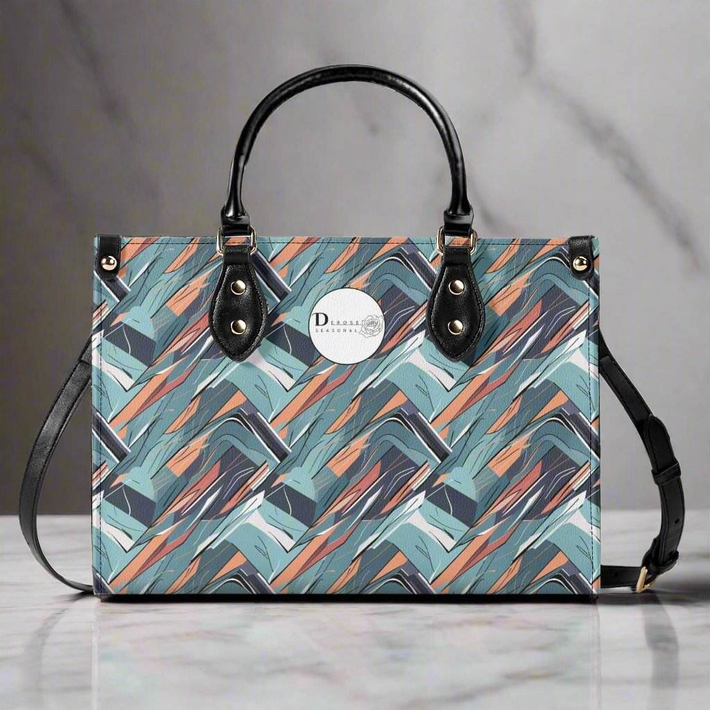 Abstract Breeze Luxury Women Leather Handbag (3 sizes) - DeRose Seasonal