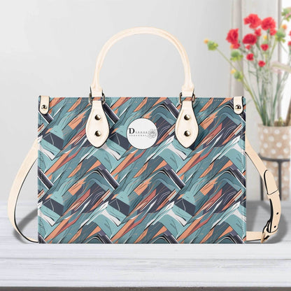 Abstract Breeze Luxury Women Leather Handbag (3 sizes) - DeRose Seasonal