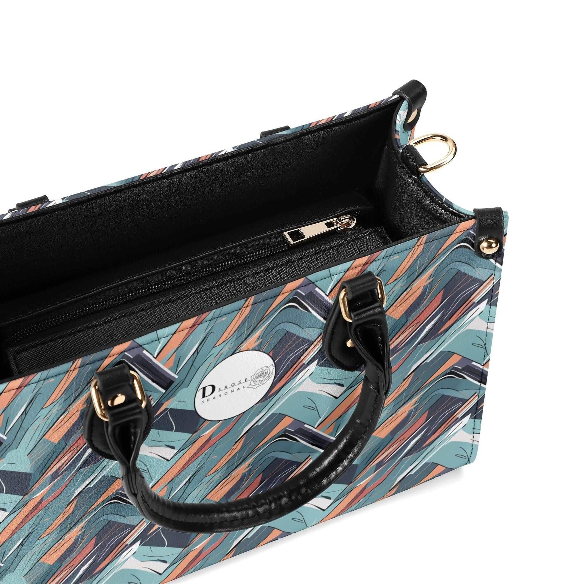Abstract Breeze Luxury Women Leather Handbag (3 sizes) - DeRose Seasonal