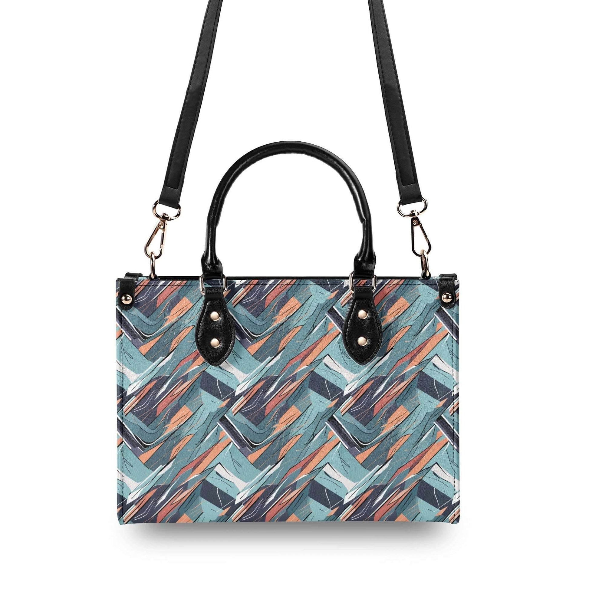 Abstract Breeze Luxury Women Leather Handbag (3 sizes) - DeRose Seasonal
