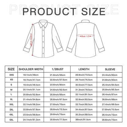 Abstract Breeze Men's Classic Long-Sleeved Button up Polyester Dress Shirt - DeRose Seasonal