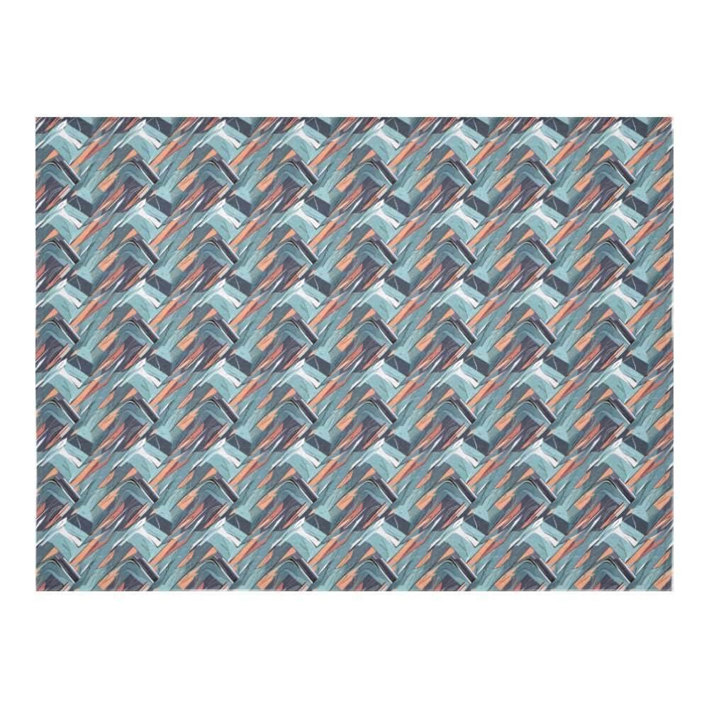 Abstract Breeze Polyester Tablecloth Polyester Tablecloth 70"x 52" DeRose Seasonal
