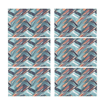Abstract Breeze Table Placemat (set of 6) Placemats 12" x 18" (Set of 6) DeRose Seasonal