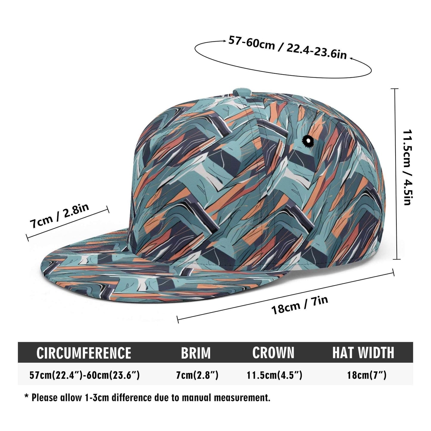 Abstract Breeze Unisex Classic Snapbacks - DeRose Seasonal