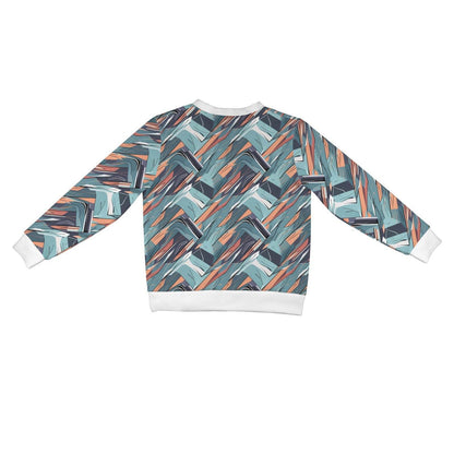 Abstract Breeze Women's Cardigan Button Sweater Custom Women's Cardigan (Model H73) - DeRose Seasonal