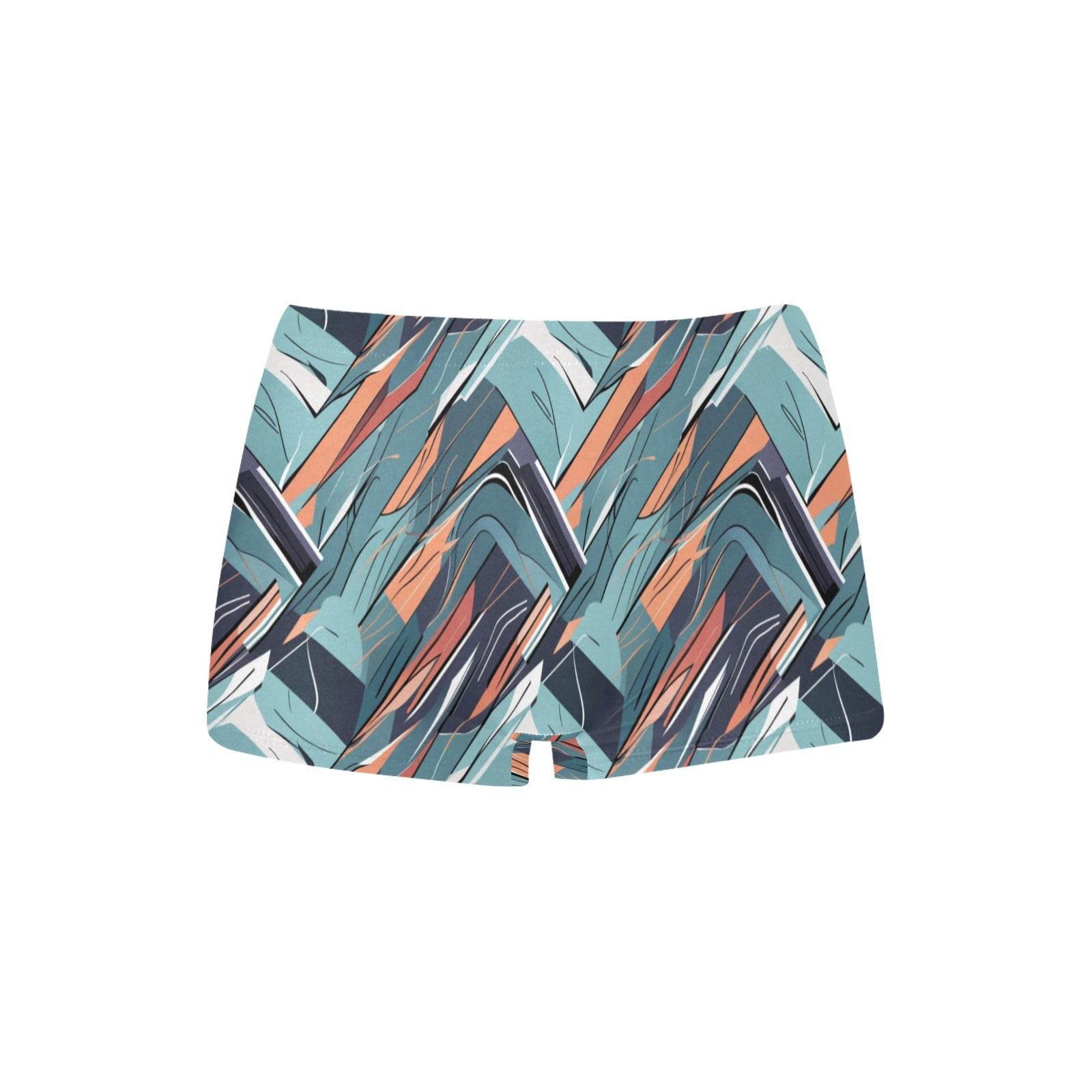 Abstract Breeze Women's Underwear Briefs Women's Boyshort Panties (Model L31) - DeRose Seasonal
