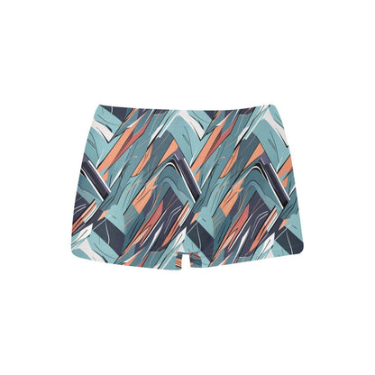 Abstract Breeze Women's Underwear Briefs Women's Boyshort Panties (Model L31) - DeRose Seasonal
