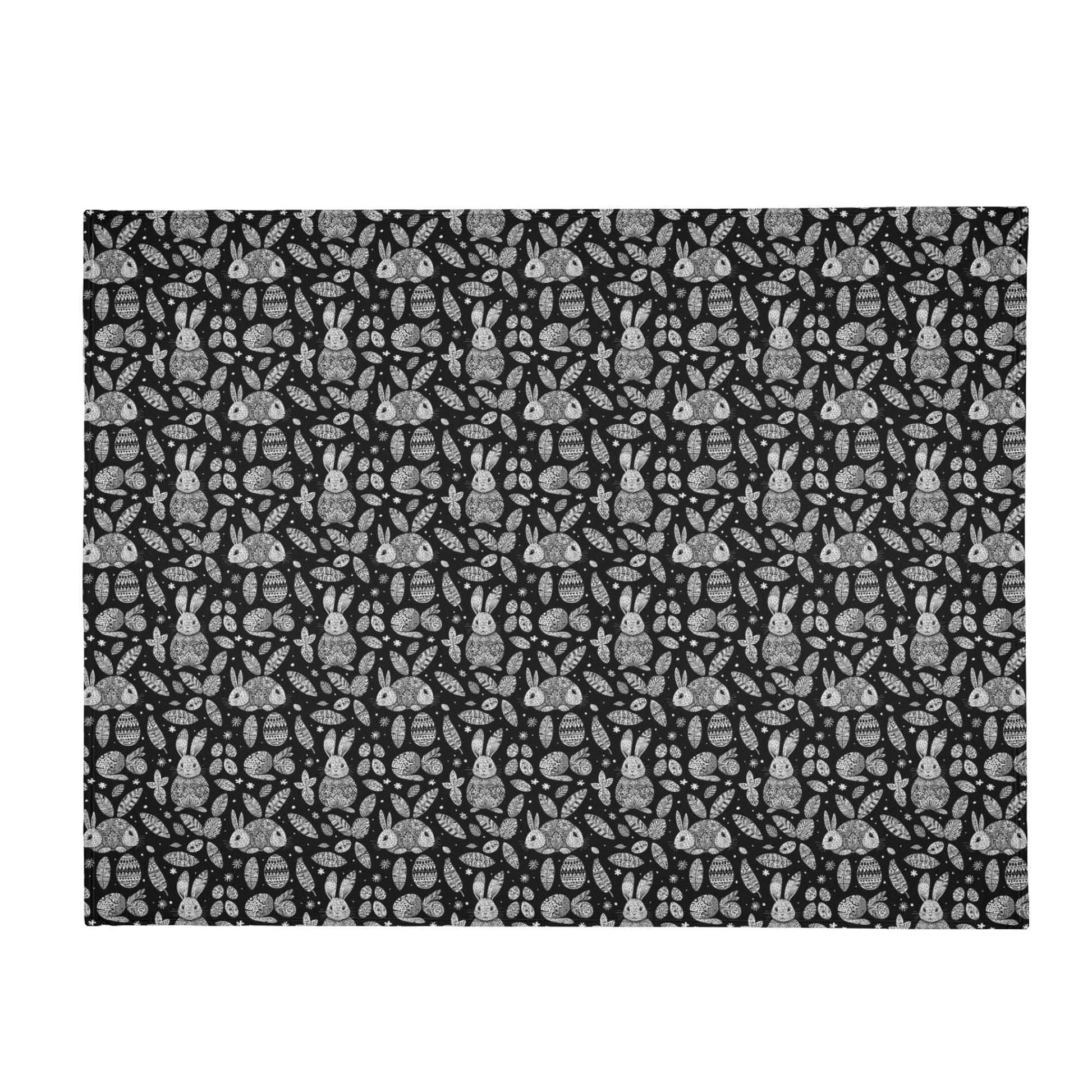 Abstract Bunny Flannel Breathable Blanket 4 Sizes - DeRose Seasonal