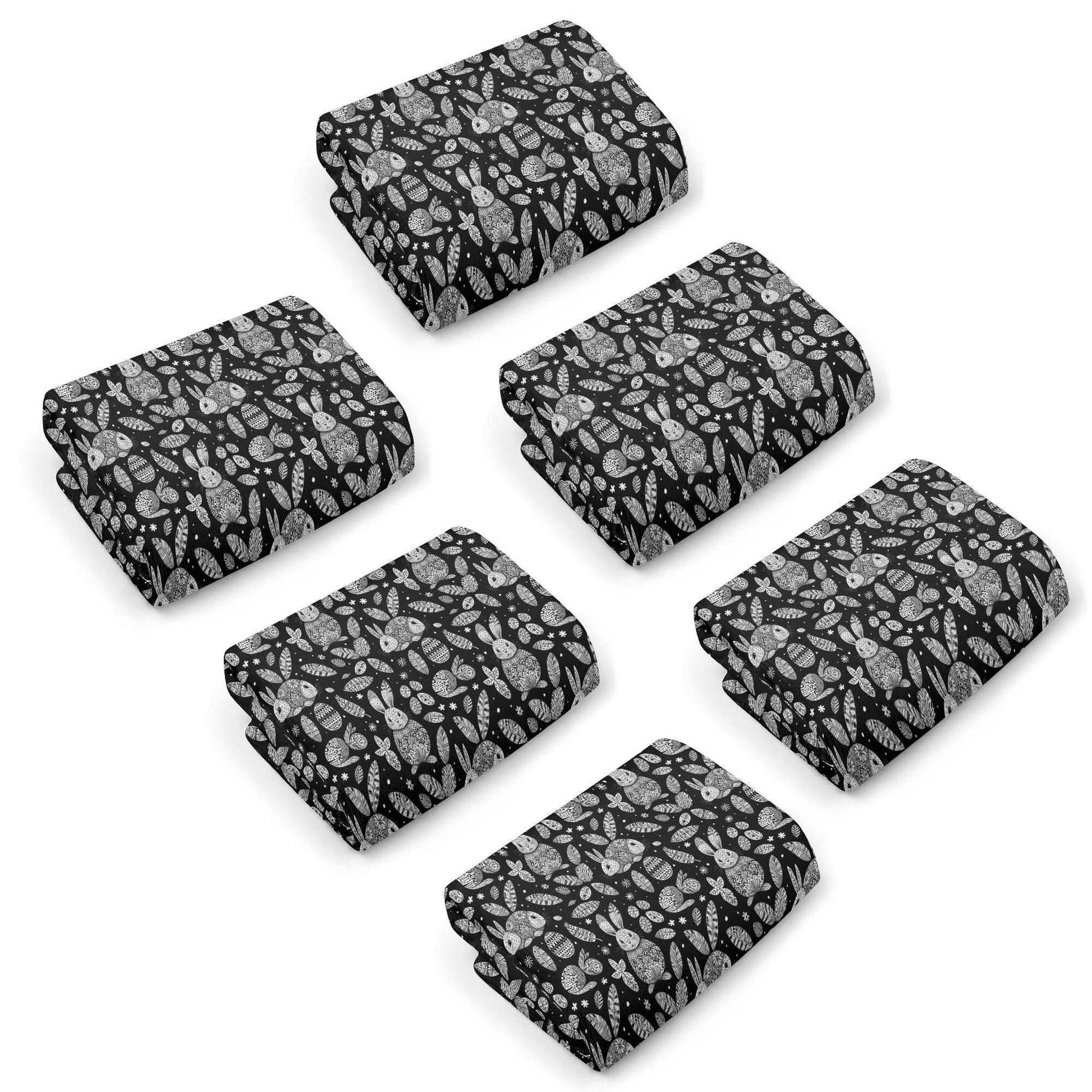 Abstract Bunny Hand Towels (6 Pcs) - DeRose Seasonal