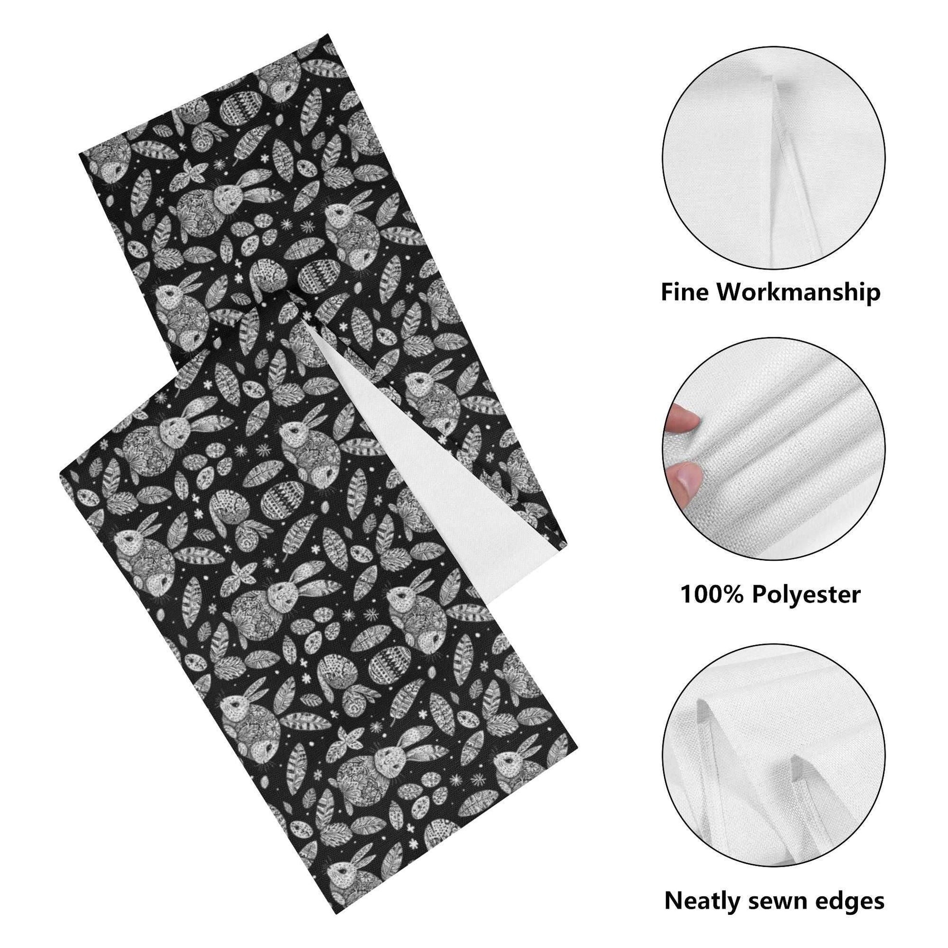 Abstract Bunny Polyester Table Runner - DeRose Seasonal