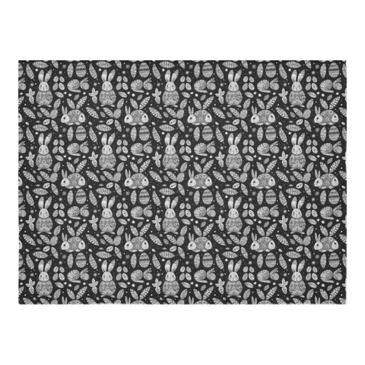 Abstract Bunny Polyester Tablecloth Polyester Tablecloth 70"x 52" DeRose Seasonal