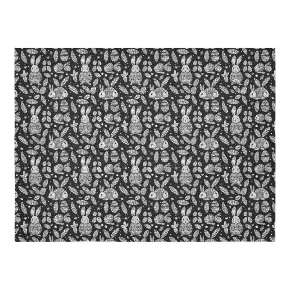 Abstract Bunny Polyester Tablecloth Polyester Tablecloth 70"x 52" DeRose Seasonal