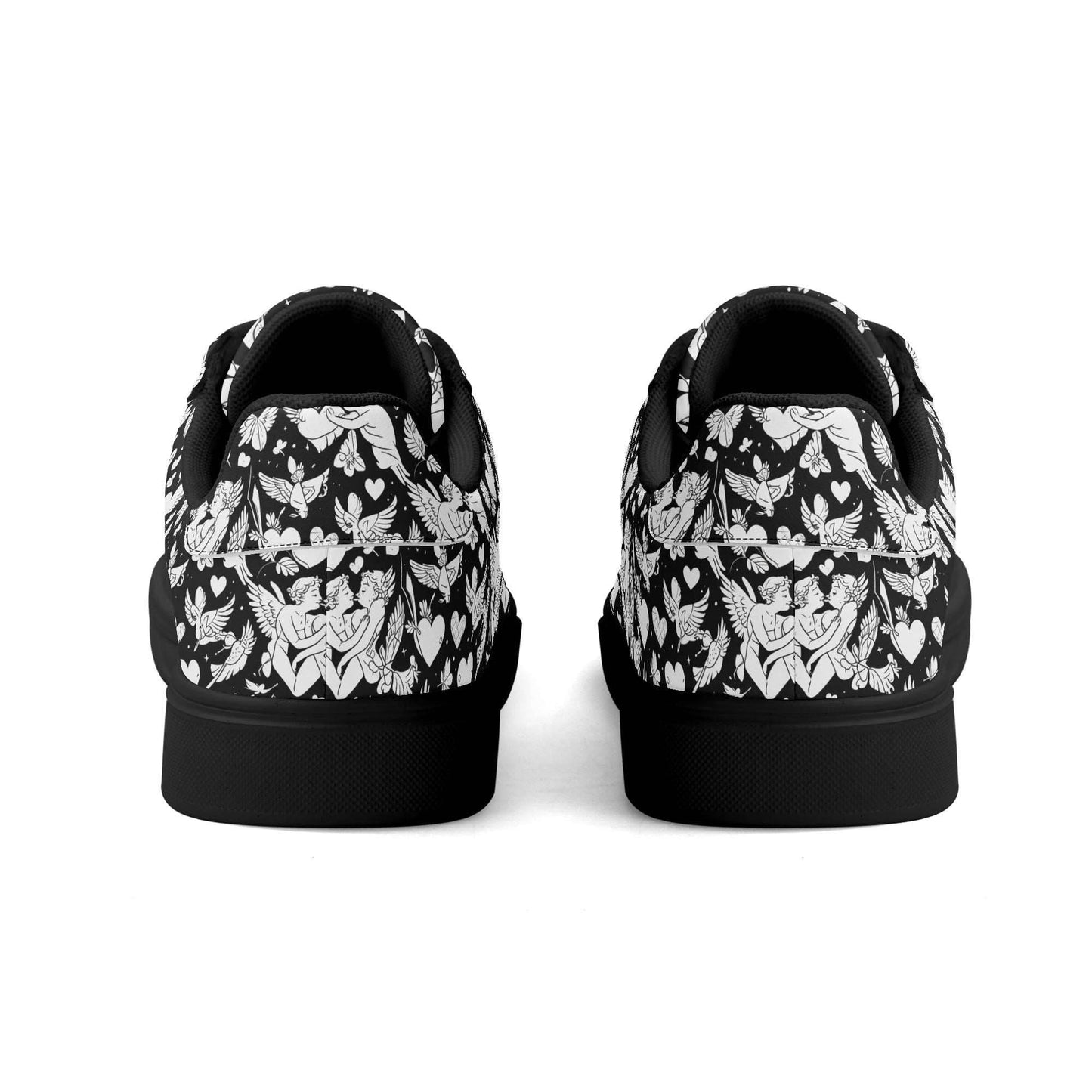 Abstract Love Adult Lightweight Brand Low Top Leather Shoes - DeRose Seasonal