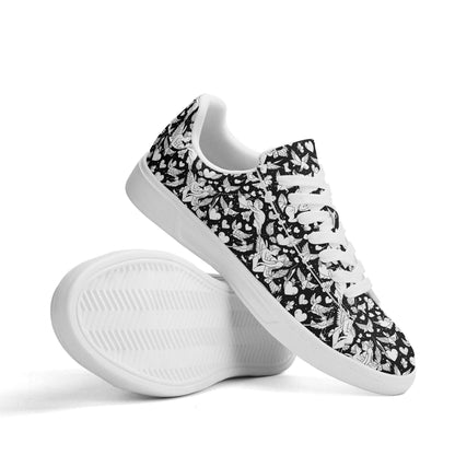 Abstract Love Adult Lightweight Brand Low Top Leather Shoes - DeRose Seasonal