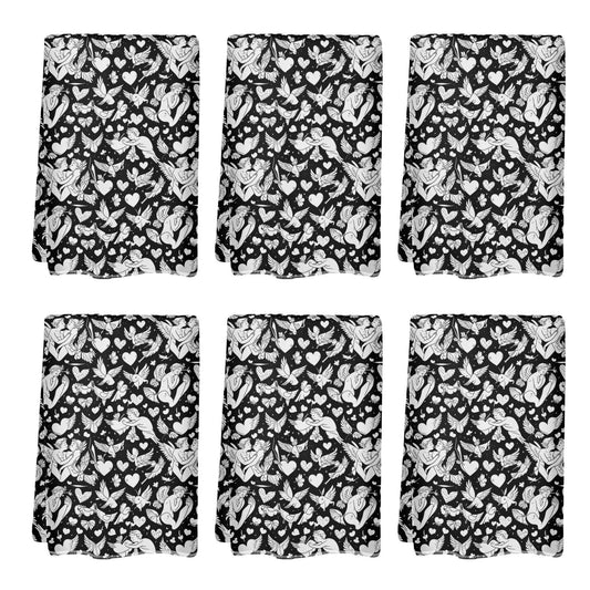 Abstract Love Hand Towels (6 Pcs) - DeRose Seasonal