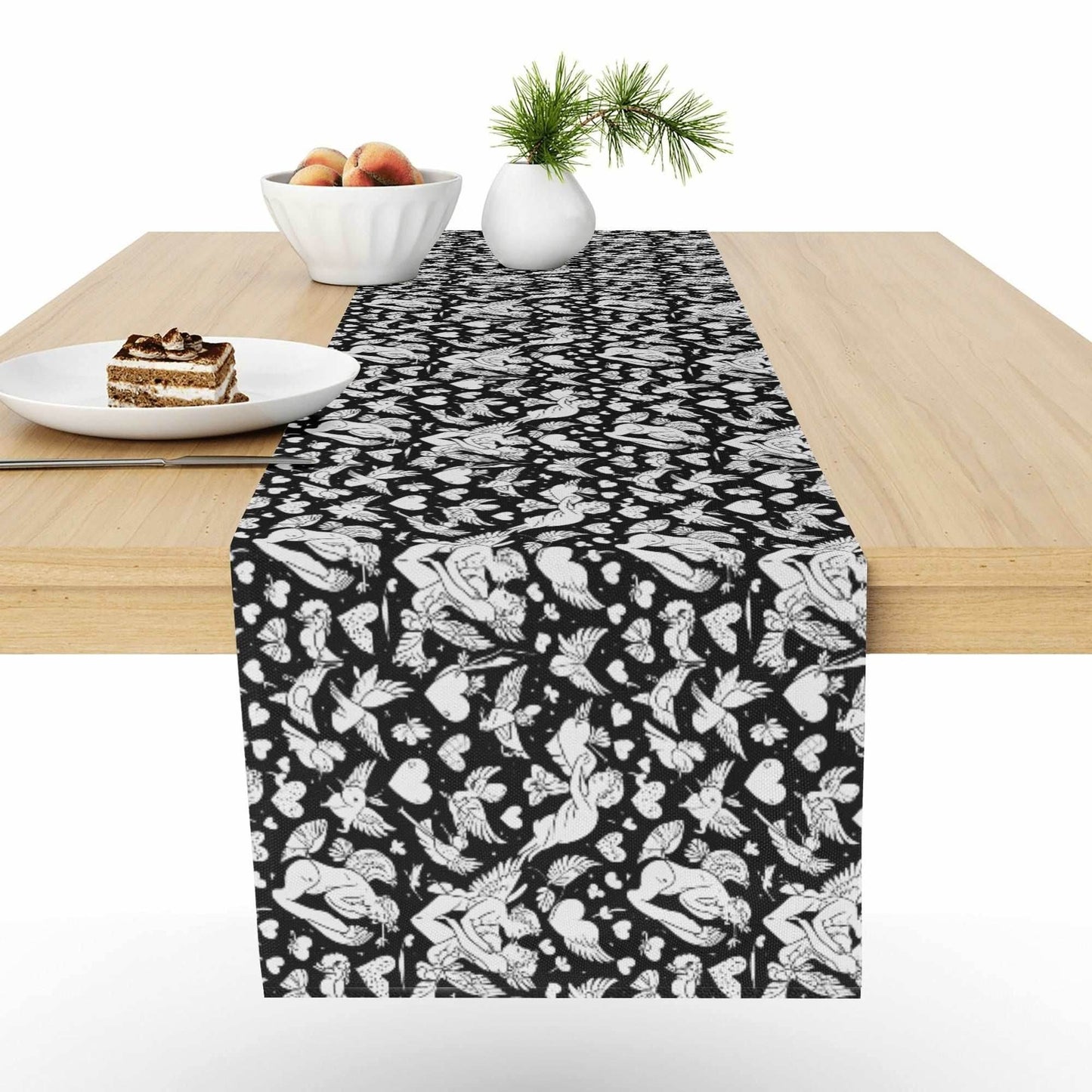 Abstract Love Polyester Table Runner - DeRose Seasonal